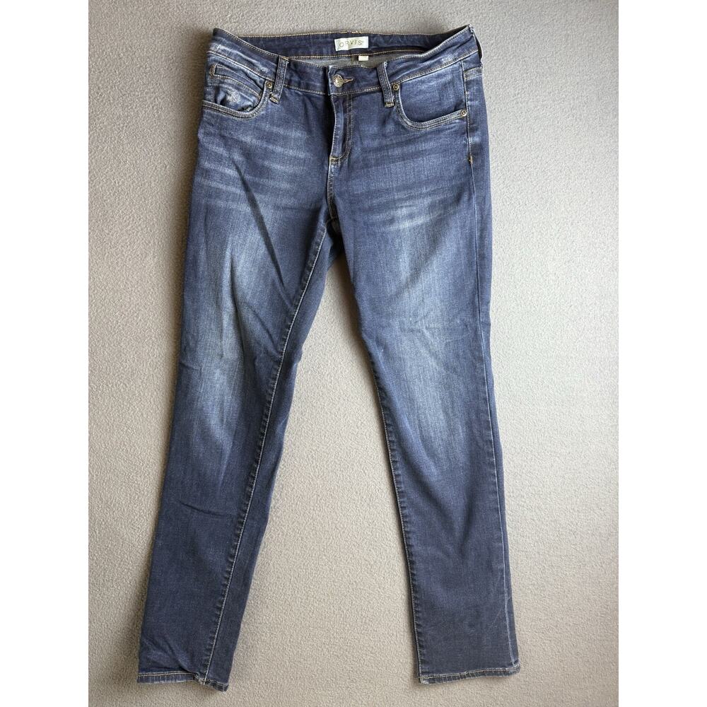 Orvis Skinny Jeans Womens Size 4 Blue Denim Dark Wash Stretch Pockets
